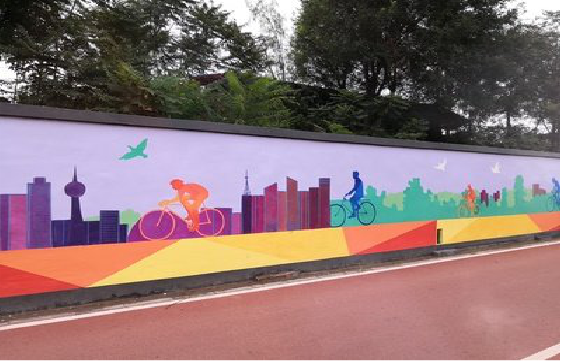  黑水墙体彩绘-围墙