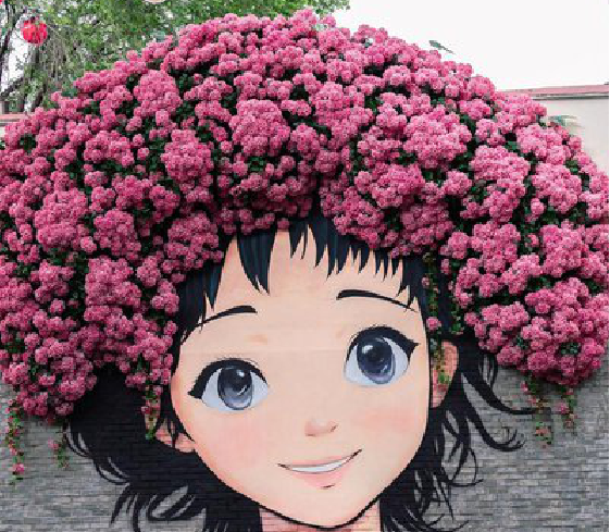  黑水墙体彩绘-网红墙打卡