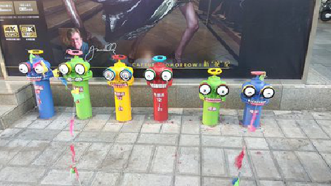  黑水商业区彩绘