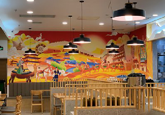  黑水商业空间彩绘介绍。