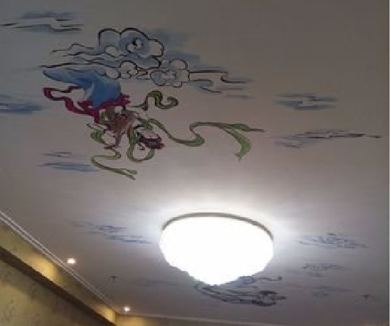  黑水如何快速绘制天花板上的手绘墙？