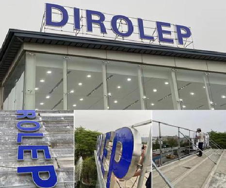  黑水楼顶发光字安装的注意事项。